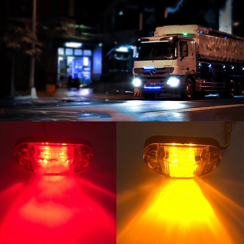 4 шт. Автомобильные светодиодные боковые габаритные огни 12 В 24 В|12v car led lamp|car