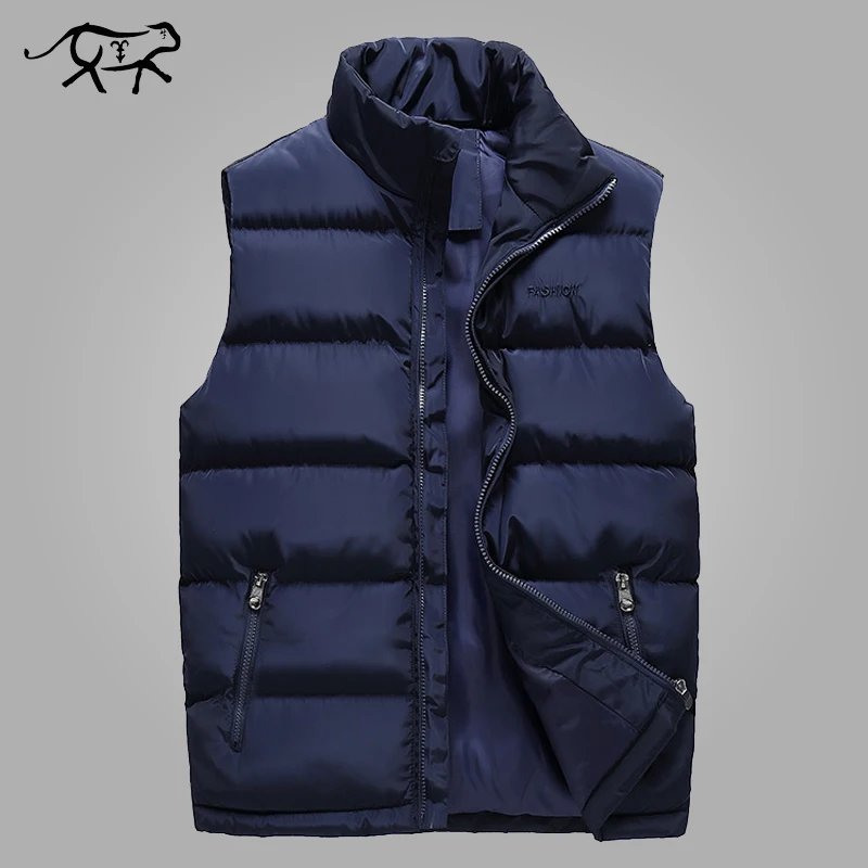 Жилет мужской повседневный с хлопковой подкладкой модная куртка без рукавов