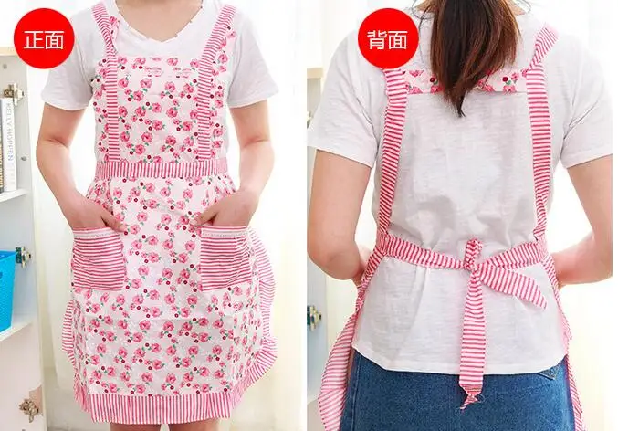 1 шт./партия фартук для женщин ресторана дома и кухни карманный Кружевной Фартук с