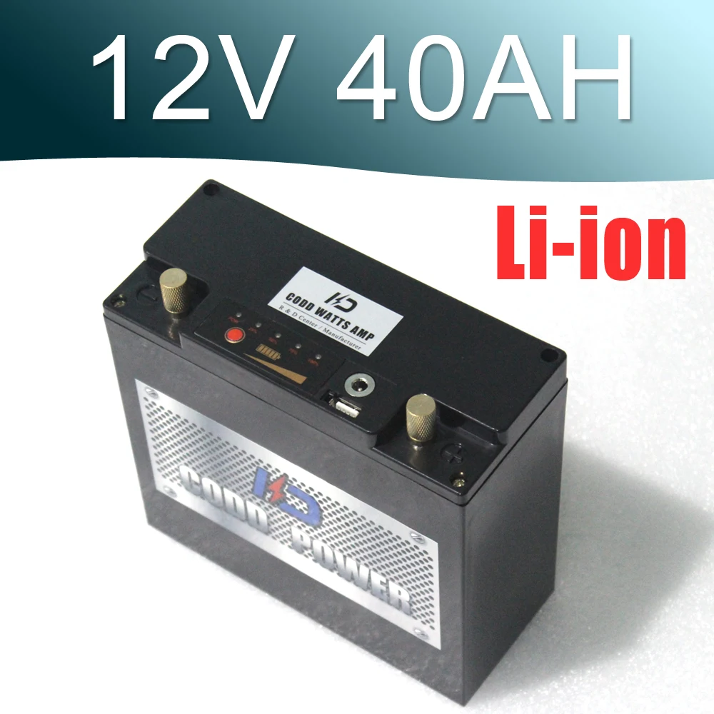Солнечный UPS LED Гольф автомобиль 12В 40AH литий ионный аккумулятор|12v 40ah|40ah lithium battery12v