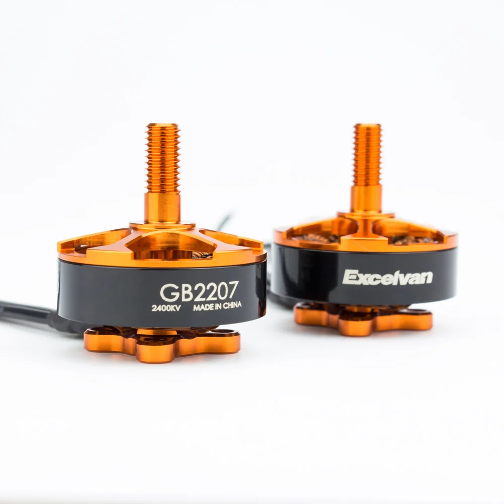 Official Emax бесщеточный мотор GB2207 Excelvan CW Black 2400KV 269696603 для FPV RC Racing Drone|Детали и