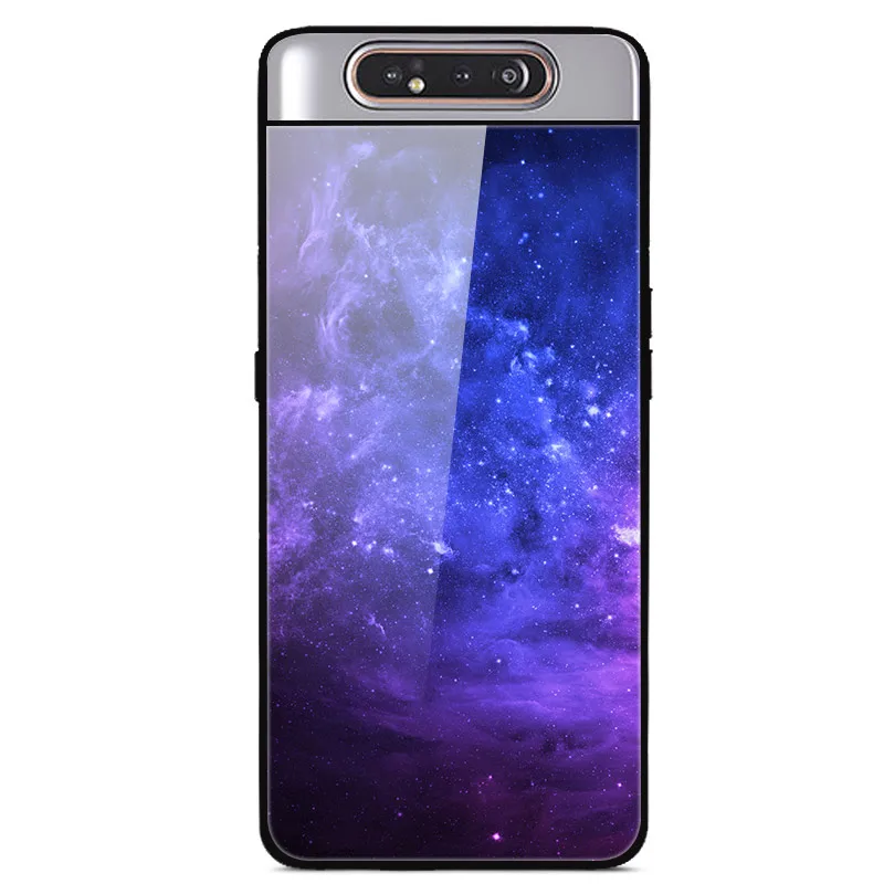 11 Для samsung Galaxy A80 чехол из закаленного стекла жесткая задняя крышка для samsung Galaxy A80 A90 SM-A805F SM A805F чехол для телефона A 80 6,7'' - Цвет: 11