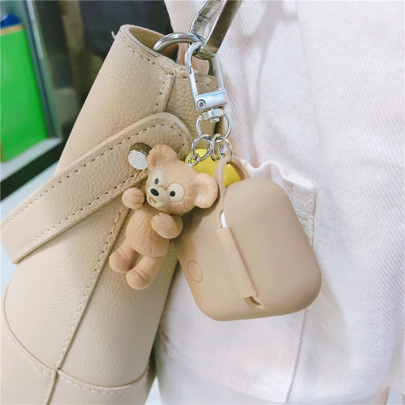 Милые Мультяшные медведи Duffy и shelliemay StellaLou подвесные чехлы для наушников для Apple Airpods 1 2 силиконовый защитный чехол для наушников
