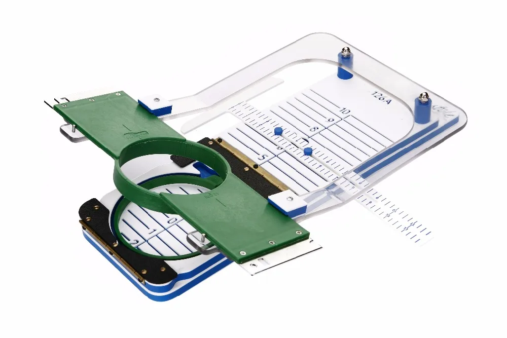 

Hoop Talent R12cm fixture Kit for Tajima SWF Happy included R12cm Fixture and Freestyle Arm and TSquare Pocket Ali gnment Guide