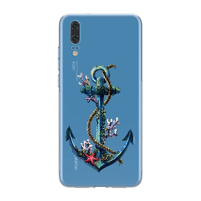 Ciciber чехлы для телефонов Huawei P20 P8 P9 P10 Mate 20 10 9 Lite 2017 X Pro Мягкий ТПУ чехол P Smart 2019 якорь