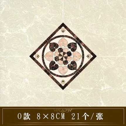 Tile sticker 1 Набор(21 шт.) самоклеющиеся плитки декоративные наклейки напольные водонепроницаемые диагональные наклейки для гостиной плитки декоративные наклейки на стены - Цвет: Tile sticker