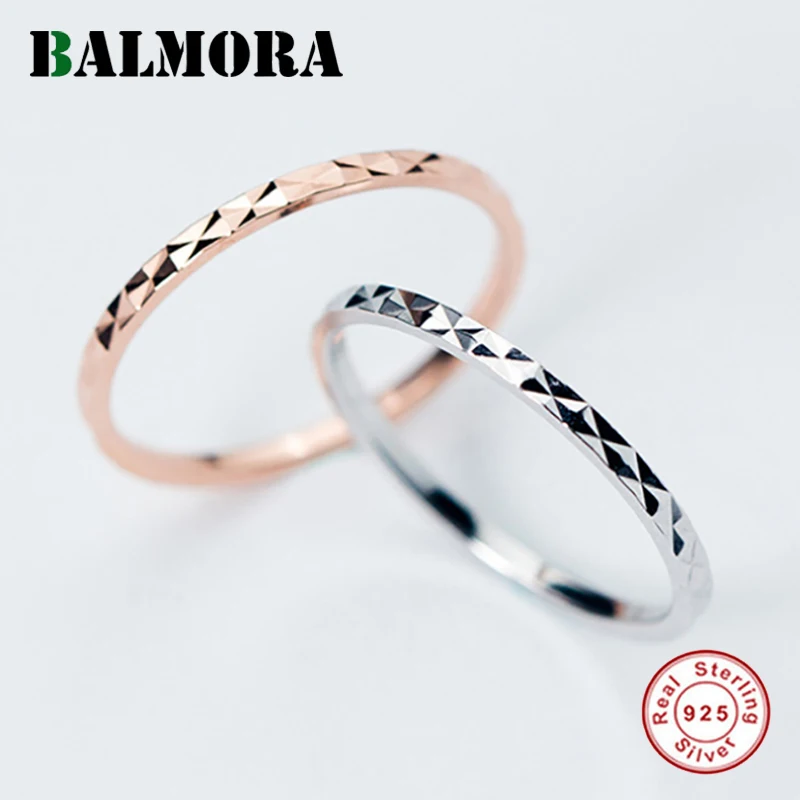 Женское кольцо средней длины BALMORA на фаланг пальца из 100% настоящего серебра 1 шт.