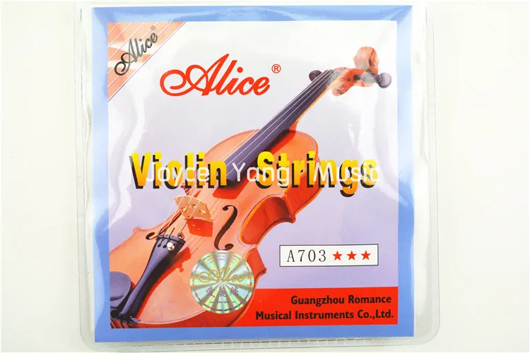 

1 set Violin Strings 4 pieces E A D G for 1/8 1/4 1/2 3/4 4/4 Common Size - Alice A703