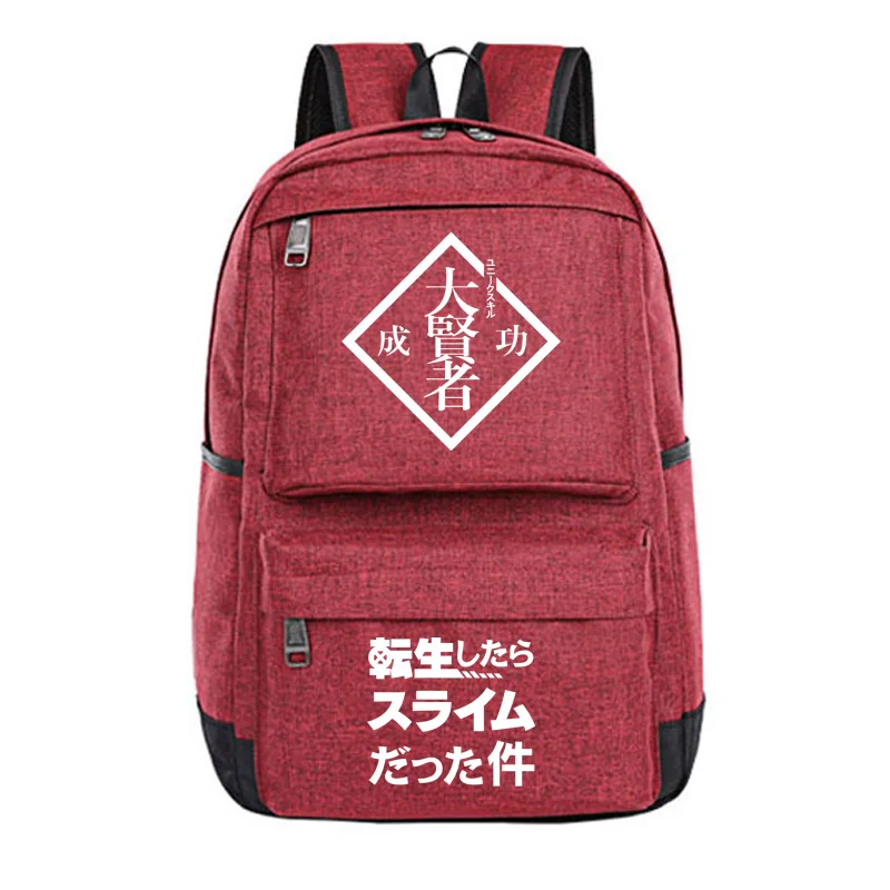 High-Q Unisex Anime Cos That Time I Got Reincarnated as a Slime student backpack Rimuru Tempest Student Casual cosplay Backpack | Багаж и