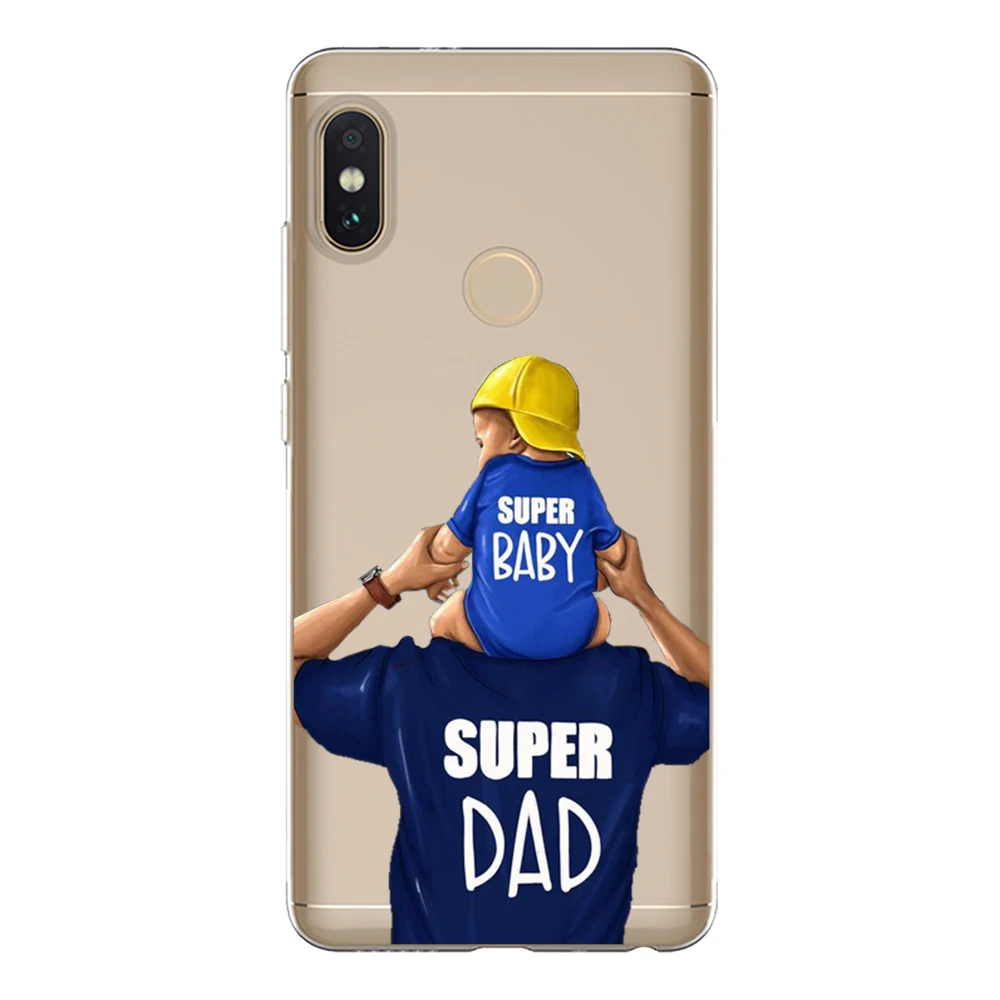 Мягкий чехол из ТПУ для Xiaomi Redmi 5 Plus 6 6A Note 4 4X Pro силиконовый милый телефона мамы