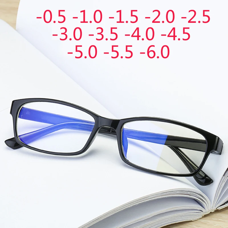 Finished Prescription Nearsighted Glasses Women Men Cheap Desginer Anti-fatigue Myopia Glasses -0.5 -1.0 -2.0 -6.0 (art.: 7a7d18aee) - 7a7d18aee