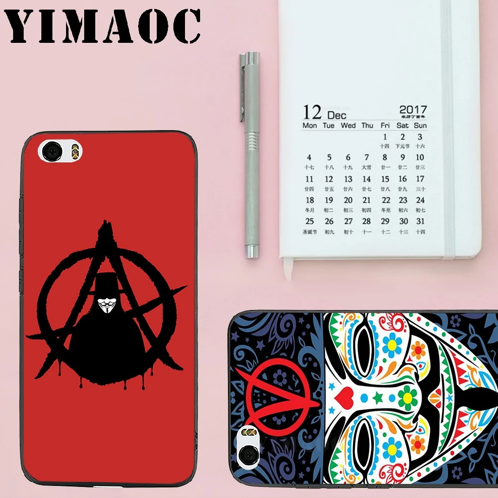 YIMAOC V для Vendetta Мягкий силиконовый чехол Xiao mi Red 6 Note 4X 4A 5A 5 Plus A1 A2 Pro Lite 8 |