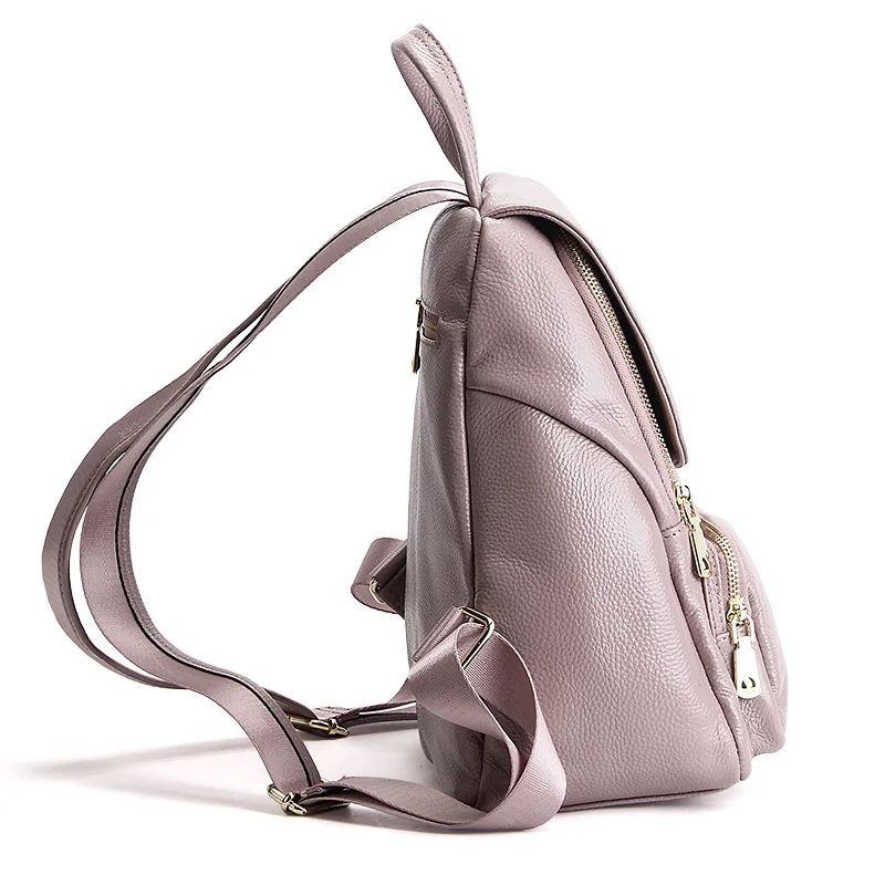 Женский кожаный рюкзак розовый Bolsas Mochila Feminina Большой Школьный для девочек