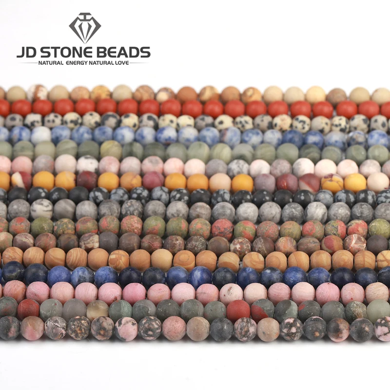 

18 цветов натуральный матовый разноцветный драгоценный камень круглый незакрепленный камень морозный драгоценный камень для изготовления ...