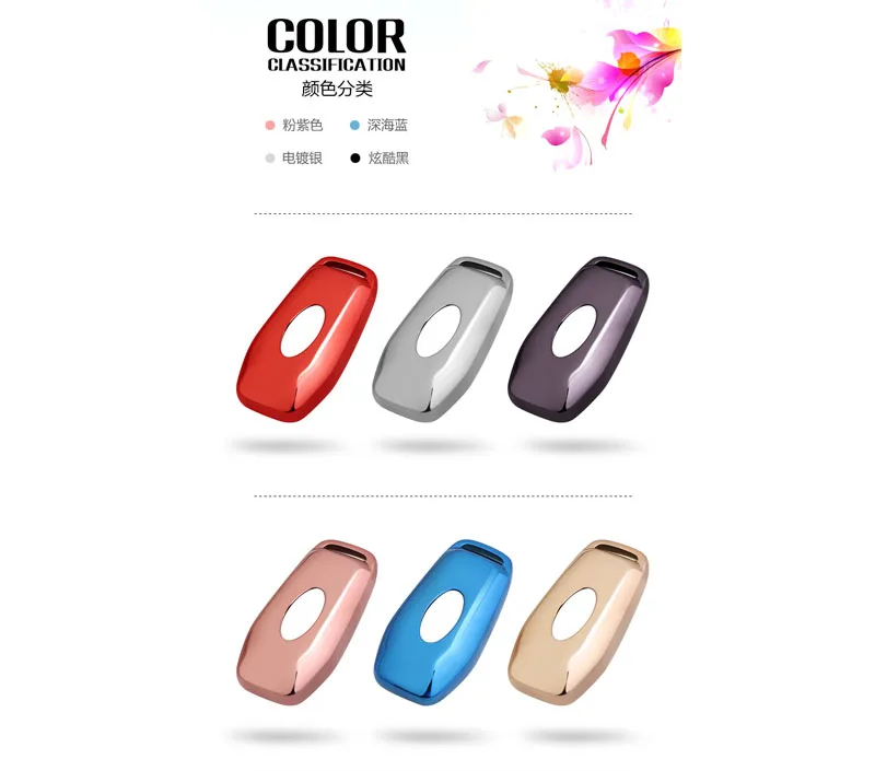 Розовый защитный чехол для ключей из ТПУ Ford aurus Lincoln MKZ MKC MKX|Футляр автомобильного