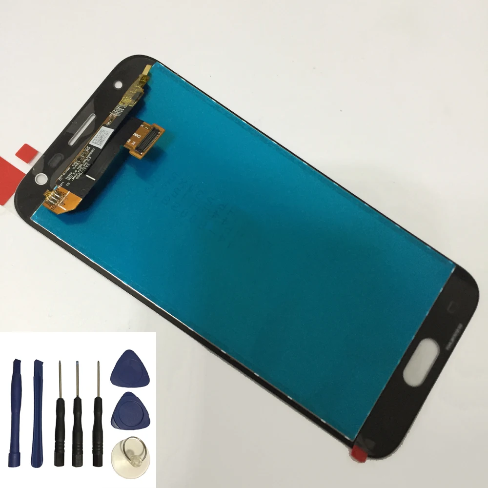Регулируемая яркость для Samsung Galaxy J3 2017 J330 J330F сенсорная панель дигитайзер + ЖК
