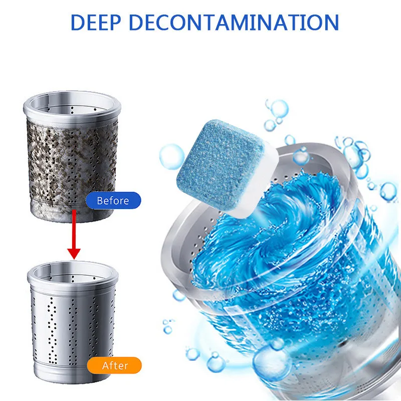 Dropshipping 1PC Washing Machine Tank Cleaning Film Effervescent Tablet Slot Compressed | Дом и сад