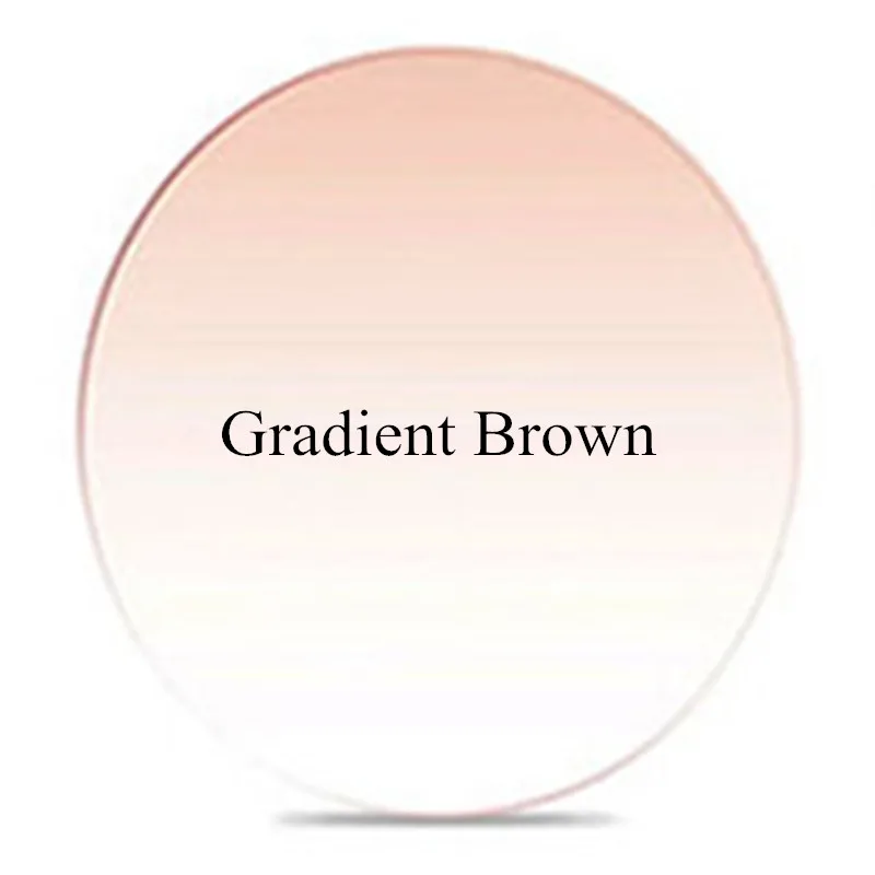 Gradient Brown Чашма бренд близорукость и чтение 1,61 ИНДЕКС м 8 прозрачные линзы для глаз оптические очки на заказ по рецепту цветные линзы - Цвет линз: Gradient Brown