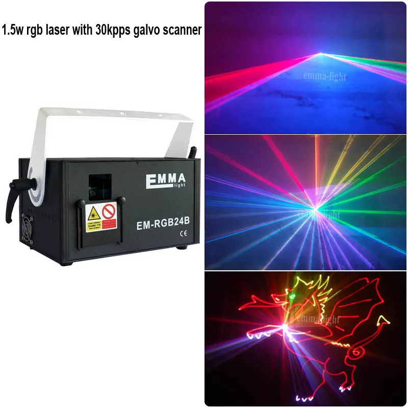 Новые RGB ILDA сценические диджейские Лазерные Лампы многоцветные 1,2 Вт анимация RGB Эмма лазерный свет, лазерный текст свет, лазерные огни - Цвет: 1.5W rgb laser 30k