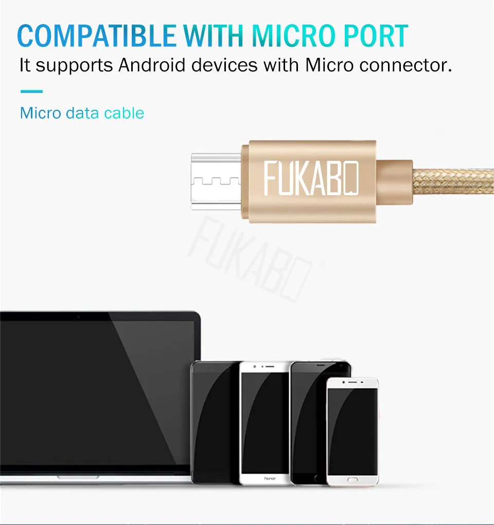 Micro USB 2.4A нейлоновый кабель для huawei Honor 8X10 Nova 3i Xiaomi Redmi Note 4X6 Pro 6A samsung Galaxy шнур для зарядки и передачи данных