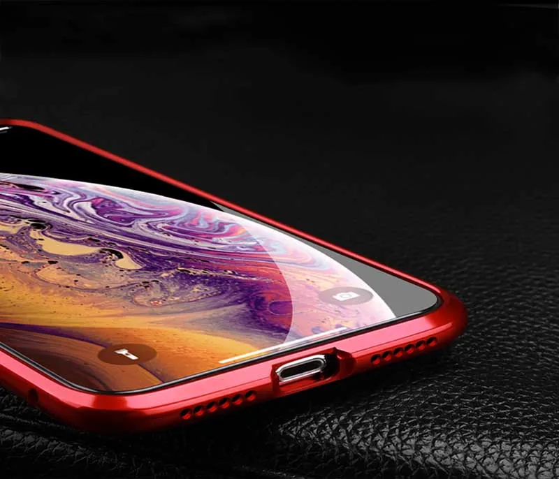 Чехол-бампер в стиле ретро с металлическим покрытием для iPhone XS Max X XR чехол из