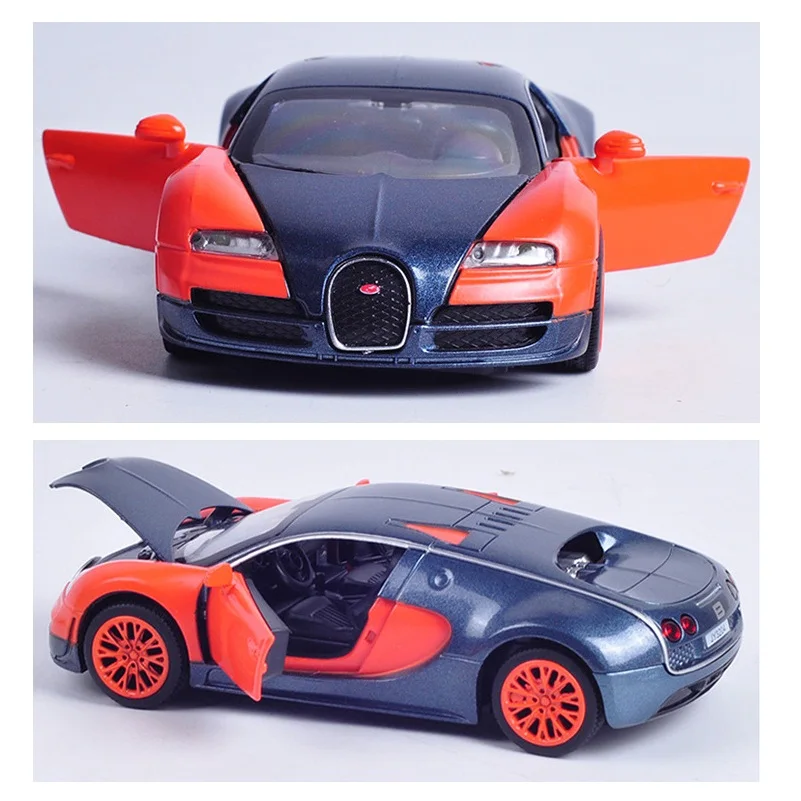 1:32 литья под давлением Bugatti модель Размер 14 см 3 с открывающимися дверцами # VB32043