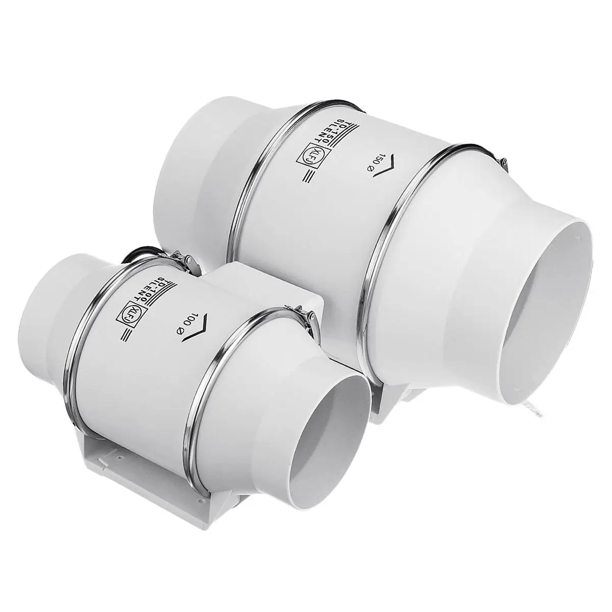 4"6"8" 220V Exhaust Fan Home Silent Inline Pipe Duct Fan Bathroom Extractor Ventilation Kitchen Toilet Wall Air Clean Ventilator