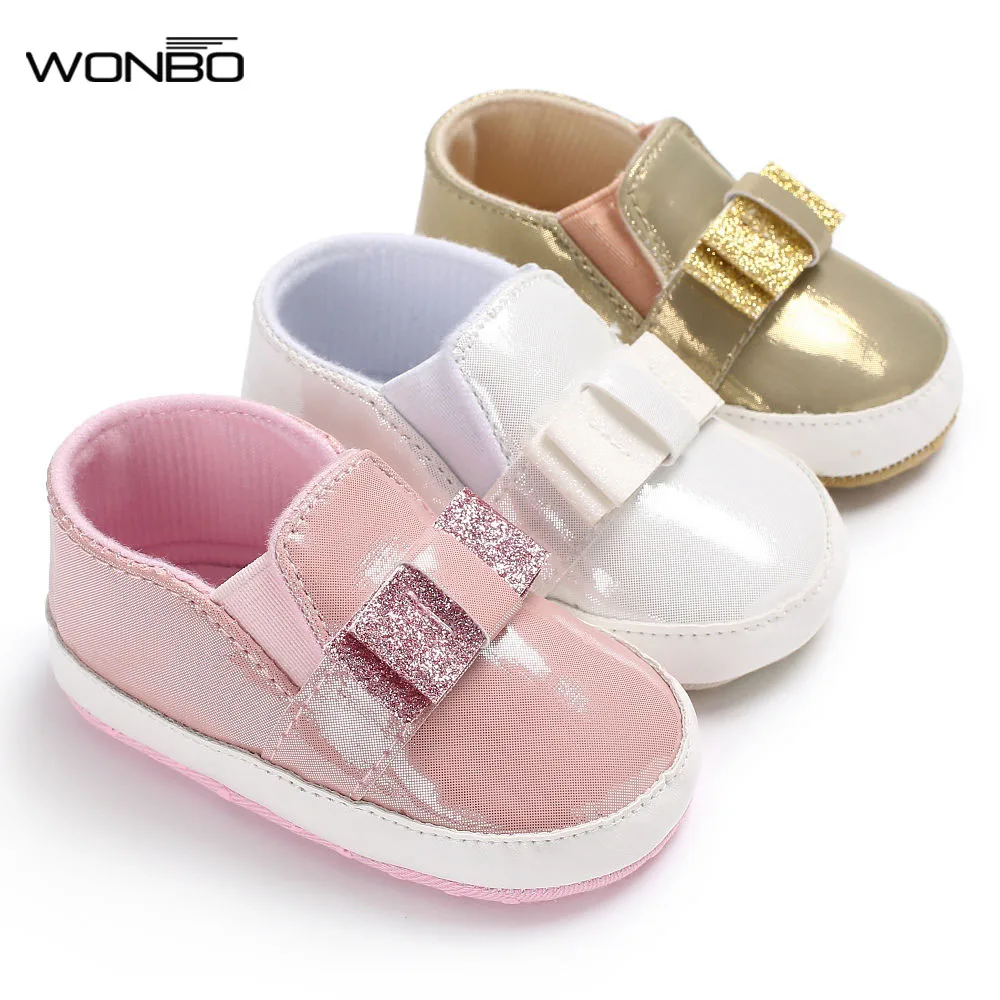 

Kids Baby Girls Shoes Sequins Bowknot Toddler Infant Casual Shoes Prewalker