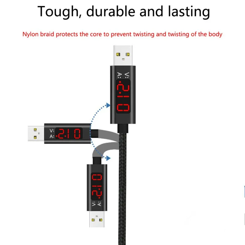 Напряжение тока интеллектуальный дисплей экран USB 2 0 Type C кабель для передачи