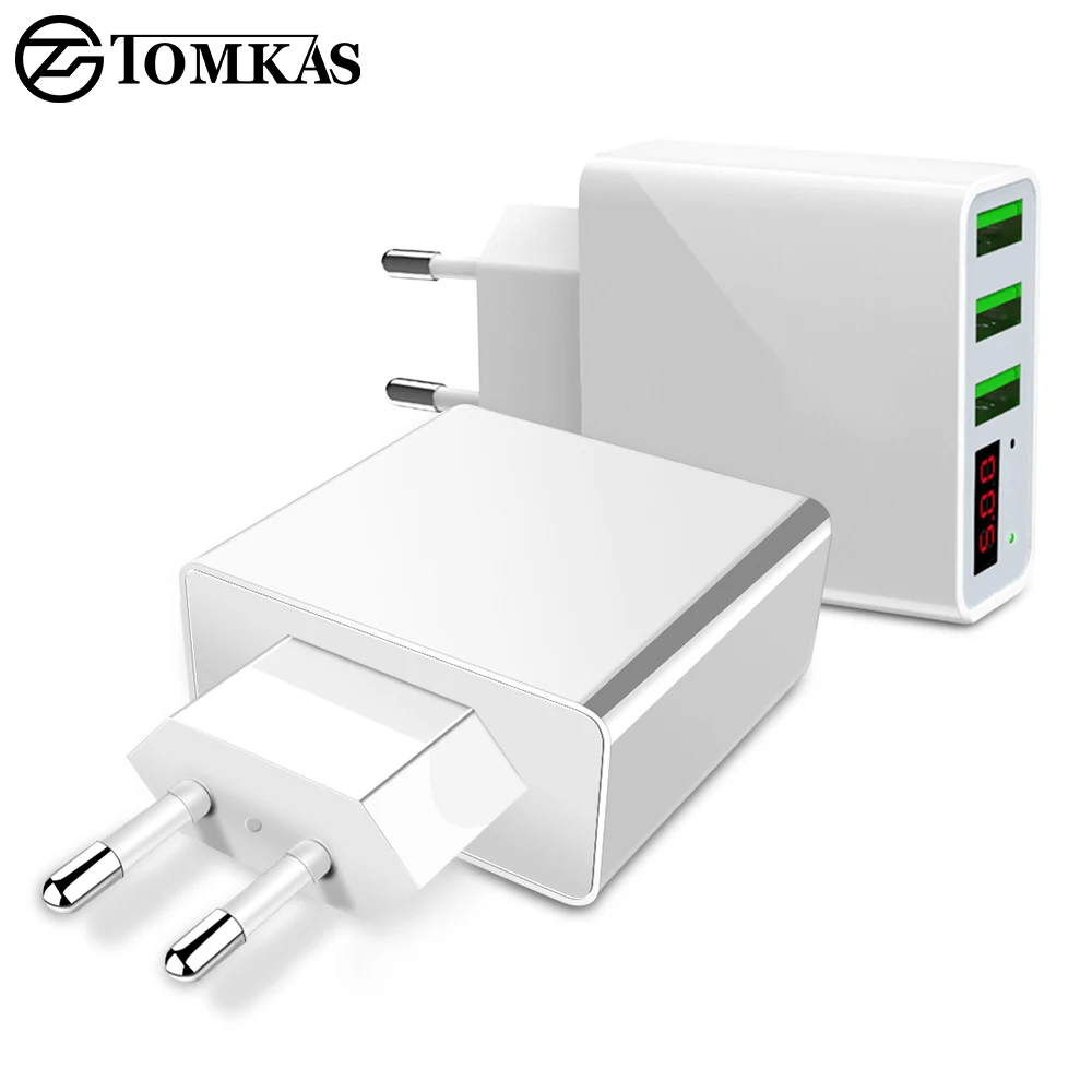 TOMKAS 3 порта USB зарядное устройство ЕС Путешествия Портативный телефон s