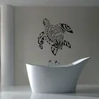 Настенные виниловые Стикеры, настенные росписи, дизайн комнаты, рисунок, художественная картина для спальни, черепахи, моря, воды, глубокой воды, ванной комнаты, красивая Y-38