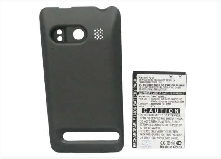 Cameron Sino 2200mAh аккумулятор для HTC A9292 EVO 4G сверхзвуковой 35H00123 00M 02M 03M 22M|Аккумуляторы