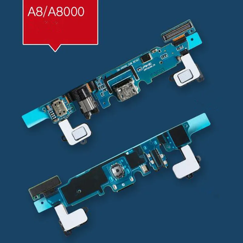 Зарядный USB порт + микрофон гибкий кабель наушники для Samsung Galaxy A5 A5000 A7 A7000 A8 A8000