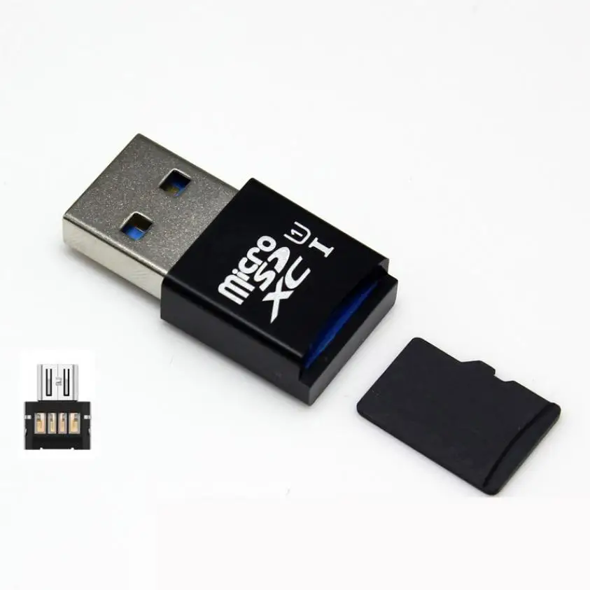 USB 3 0 + OTG Micro SD/SDXC TF кардридер 5 Гбит/с|tf card reader adapter|otg micro sdcard adapter |