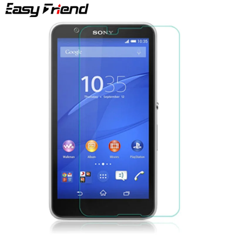 Защитная пленка для экрана закаленное стекло 9H Sony Xperia E4 E4G E2104 E2105 E2003 Dual E2033 E2053 E2114