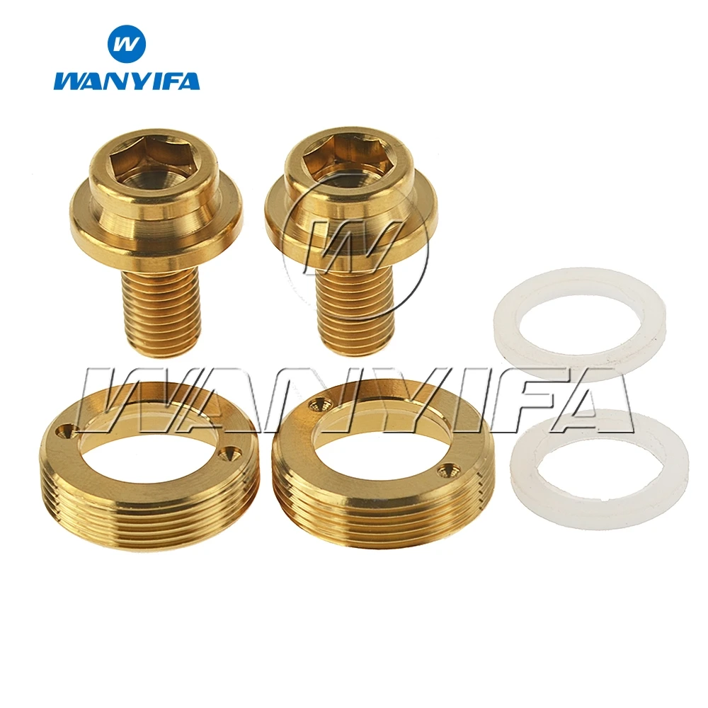 Wanyifa 2 шт./компл. M8x15mm Кривошип болт+ экстрактор+ шайба велосипедный Кривошип Болт Винт С Титановым болтом для вытяжка велосипеда рукав