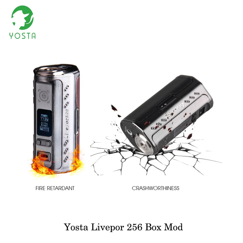 Электронная сигарета 256 Вт yosta livepor TC коробка мод питание от тройной 18650 батареи