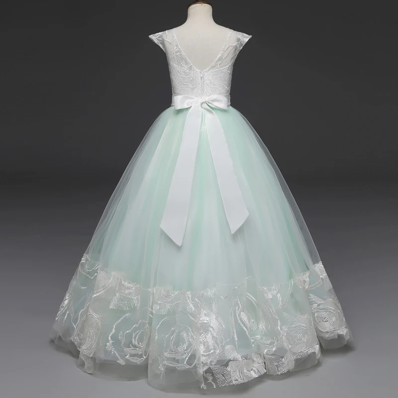 Рождественское праздничное платье для девочек-подростков кружево на свадебное