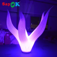 Customized Inflatable Seaweed Led Decoration Prism Inflatable Light Tower with Led Light Sale for Party Club Decoration