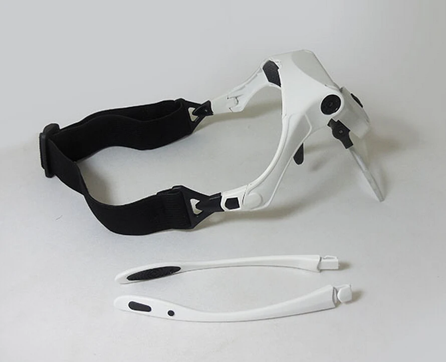 Новинка 2015. Очки ювелира с LED подсветкой (2 диода) и увеличением 1.0X1..5X 2.0X 2.5X 3.5X|magnifier