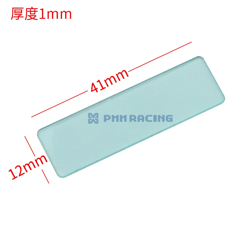 PVC Front Acrylic Plate 1/10 RC Crawler Military Truck Off Road Car 41x12mm | Parts &amp Accs