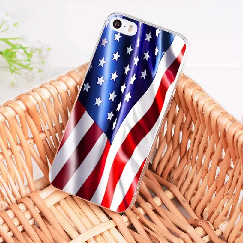 Мягкий tpu чехол MaiYaCa с американским флагом для iPhone 8 7 6 6S Plus X 5 5S SE 11pro max | Мобильные