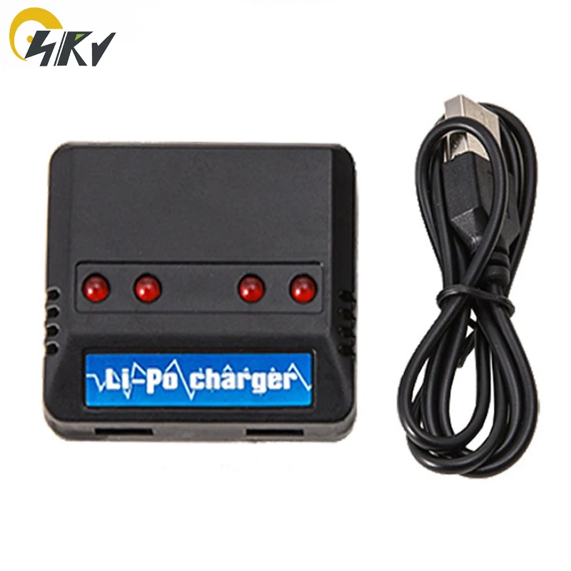 Зарядное устройство 4 в 1 USB 2 5 В для аккумулятора 3 7 RC Lipo с кабелем XH2.54|Зарядные