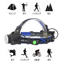 headlamp zoom headlight xml t6 led head torch head light outdoor lighting 18650 battery accar charger