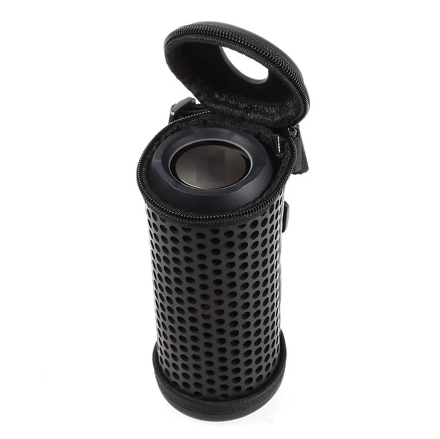 Чехол из ПУ кожи для беспроводной Bluetooth-колонки с апертурой и застежкой-молнией |