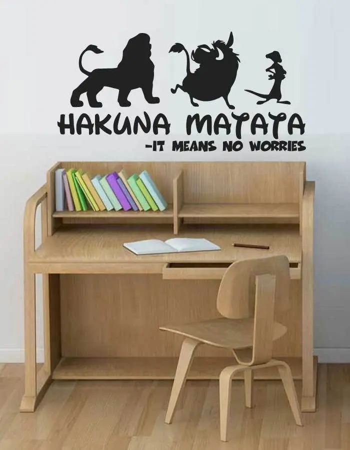 HAKUNA Матата Король Лев цитата Симба Тимон Пумба настенные художественные