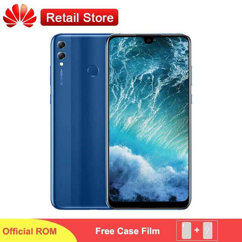 Honor 8X Max смартфон 7 12 дюймов FHD дисплей Snapdragon 636 Android 8 1 16MP двойная камера 4 Гб 64