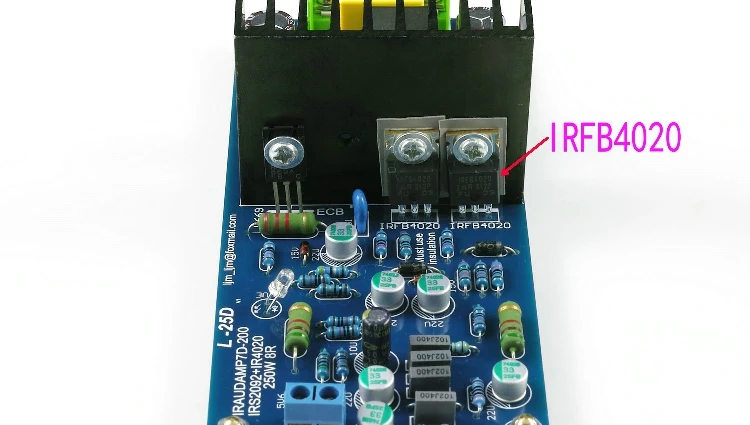 Новый LJM L25D усилитель мощности комплект AMP DIY (включает 2 канала платы) IRS2092 IRFB4020PBF 250