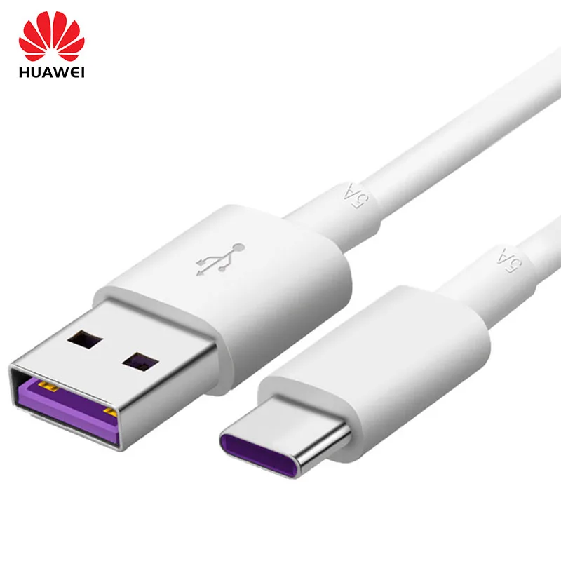 Оригинальный кабель Huawei 5A Type C супер зарядный разъем для передачи данных телефона
