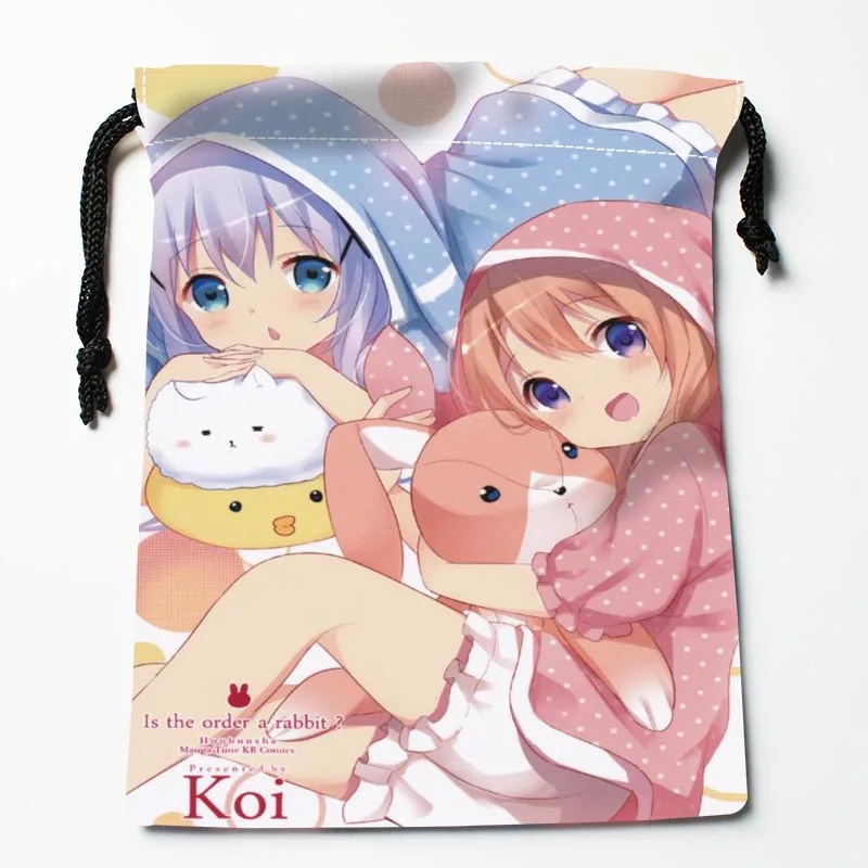 Фото Индивидуальные подарочные пакеты Gochuumon wa Usagi Desu ka с принтом, размер больше 18*22 см, пакеты компрессионного типа №4
